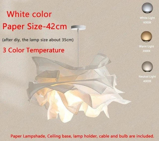Luminaire Suspension design contemporain en papier – Référence : Nélis4723-ILLUMEEN.COM