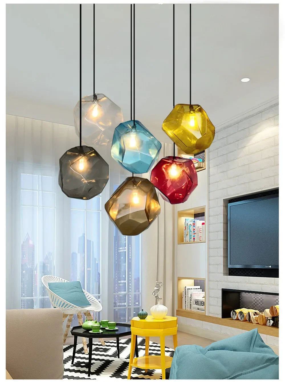 Luminaire Suspension design art déco – Référence : Halina7523-ILLUMEEN.COM