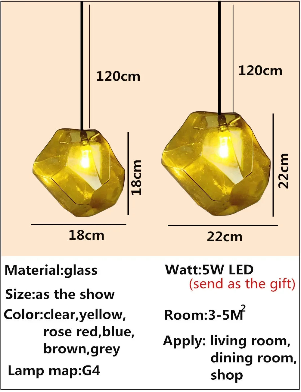 Luminaire Suspension design art déco – Référence : Halina7523-ILLUMEEN.COM