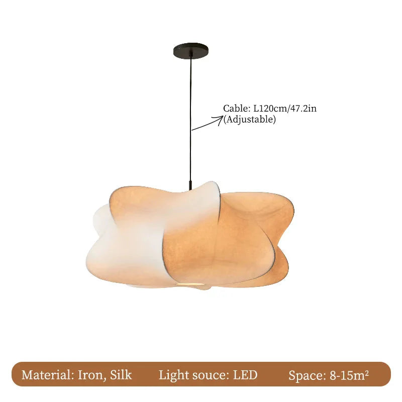 Luminaire Suspension soie tricotée raffinée – Référence : Ellyan5273-ILLUMEEN.COM