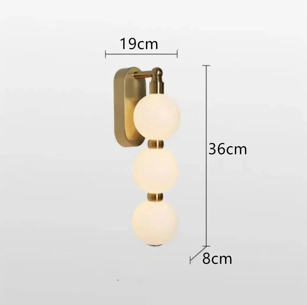 Luminaire Suspension sphères opalines élégantes – Référence : Mariel3485-ILLUMEEN.COM