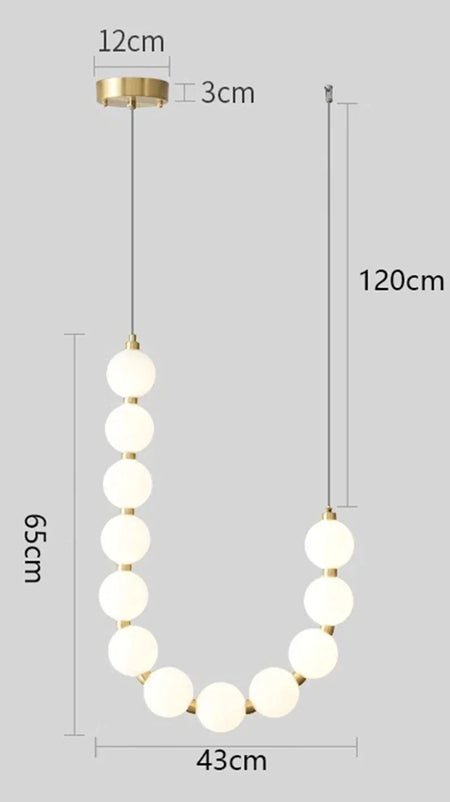 Luminaire Suspension verre blanc élégant – Référence : Zélie4826-ILLUMEEN.COM
