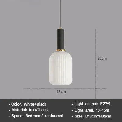 Luminaire Suspension verre blanc élégant – Référence : Camélia4732-ILLUMEEN.COM