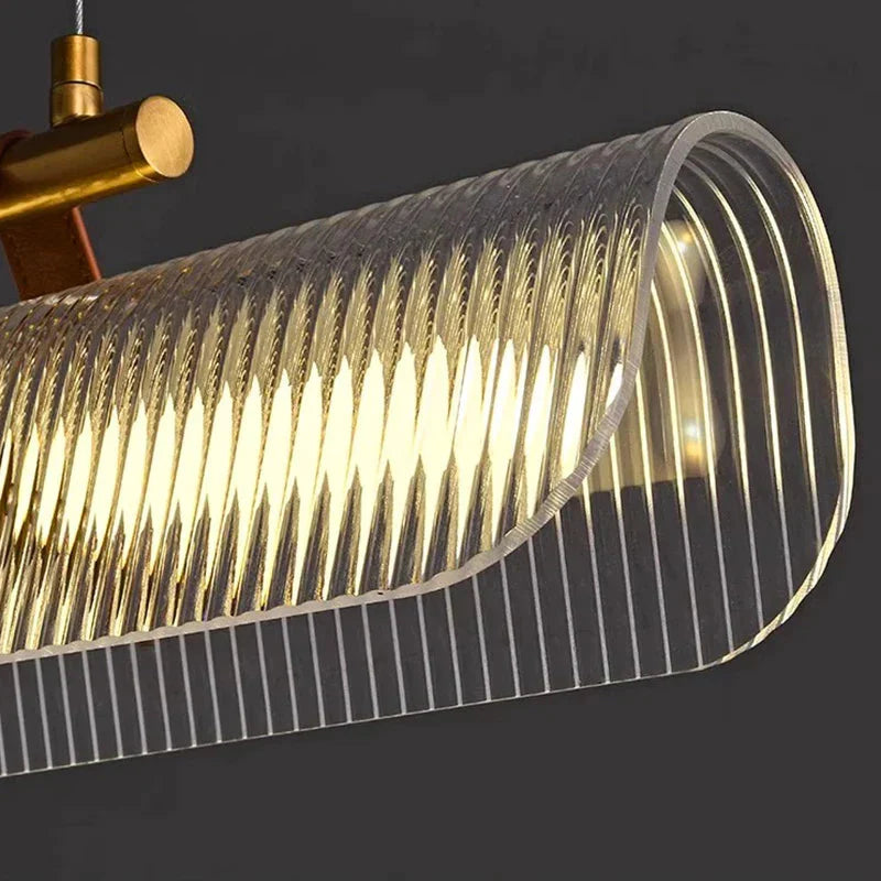 Luminaire Suspension verre cannelé – Référence : Mariselle4823-ILLUMEEN.COM