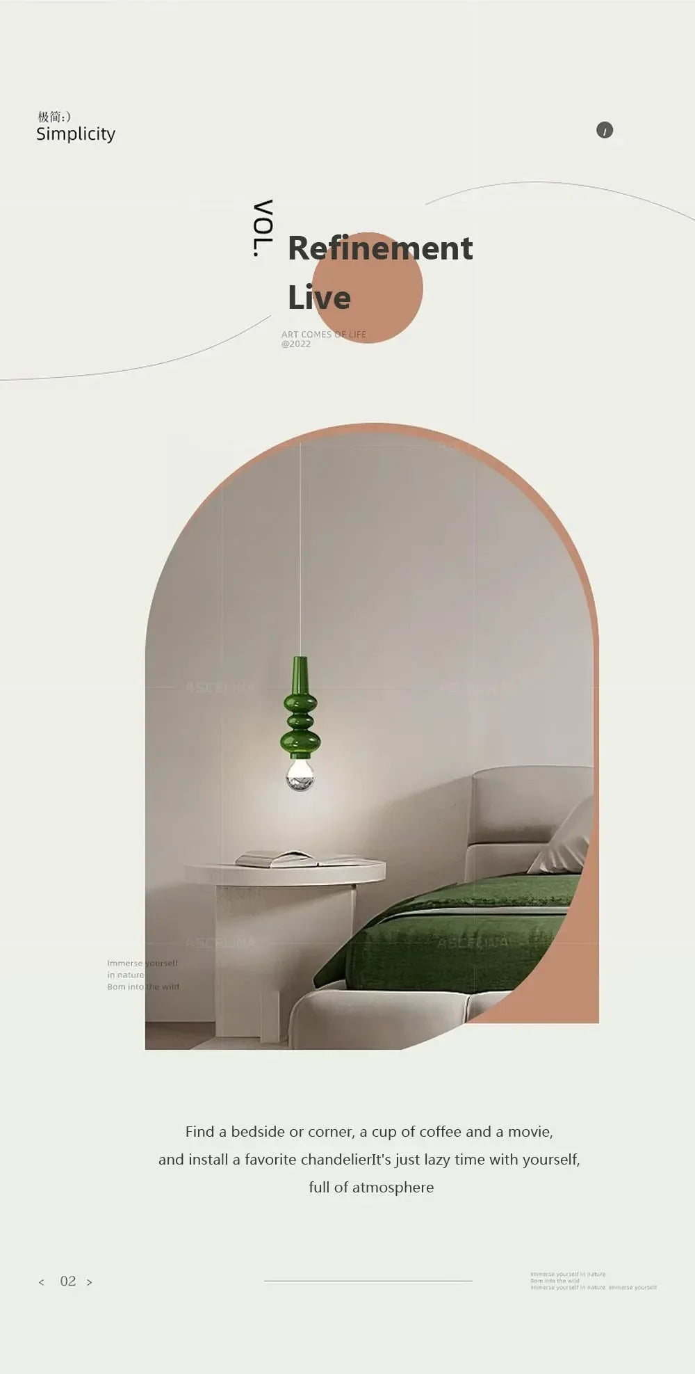 Luminaire Suspension verre soufflé transparent – Référence : Anéa5623-ILLUMEEN.COM