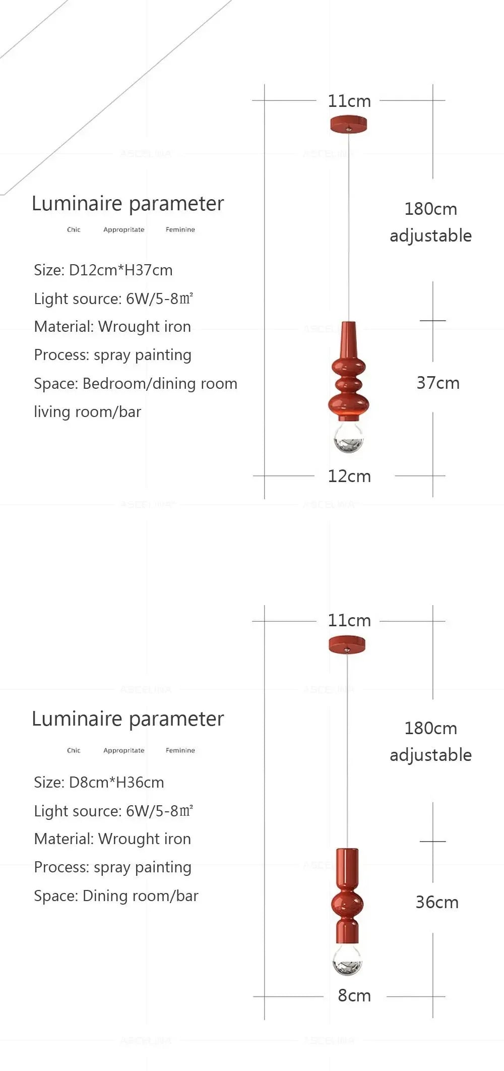 Luminaire Suspension verre soufflé transparent – Référence : Anéa5623-ILLUMEEN.COM