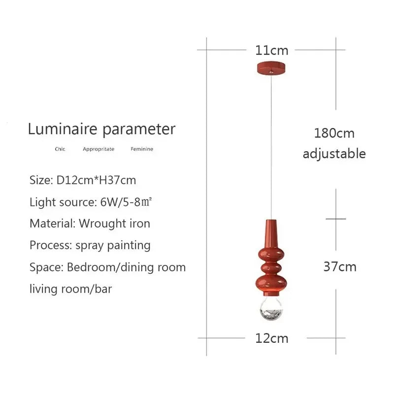Luminaire Suspension verre soufflé transparent – Référence : Anéa5623-ILLUMEEN.COM
