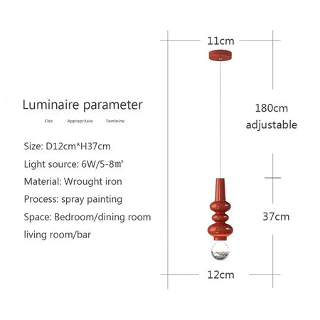 Luminaire Suspension verre soufflé transparent – Référence : Anéa5623-ILLUMEEN.COM