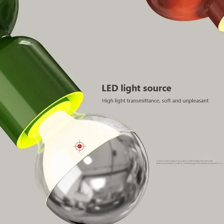 Luminaire Suspension verre soufflé transparent – Référence : Anéa5623-ILLUMEEN.COM