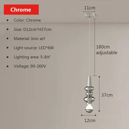 Luminaire Suspension verre soufflé transparent – Référence : Anéa5623-ILLUMEEN.COM