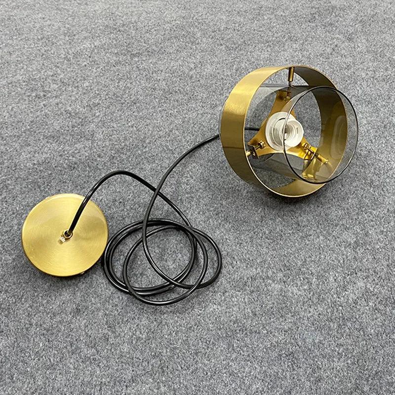 Luminaire Suspension verre doré contemporain – Référence : Maelis4823-ILLUMEEN.COM