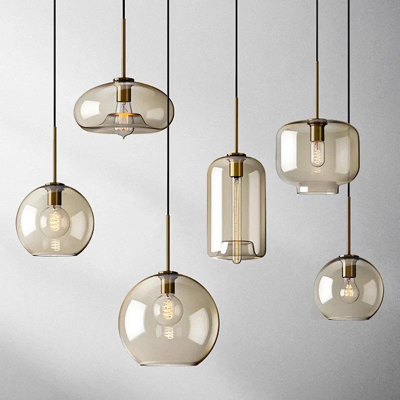Luminaire Suspension design élégant en verre et métal – Référence : Marvyn5274-ILLUMEEN.COM