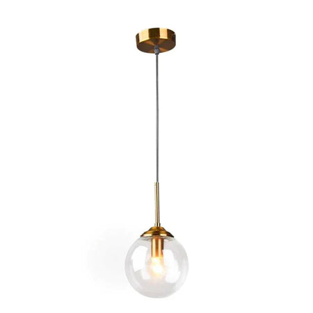 Luminaire Suspension verre fumé et laiton – Référence : Aelion5723-ILLUMEEN.COM