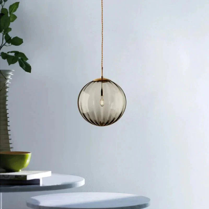 Luminaire Suspension verre fumé élégant – Référence : Alista4825-ILLUMEEN.COM