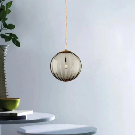 Luminaire Suspension verre fumé élégant – Référence : Alista4825-ILLUMEEN.COM