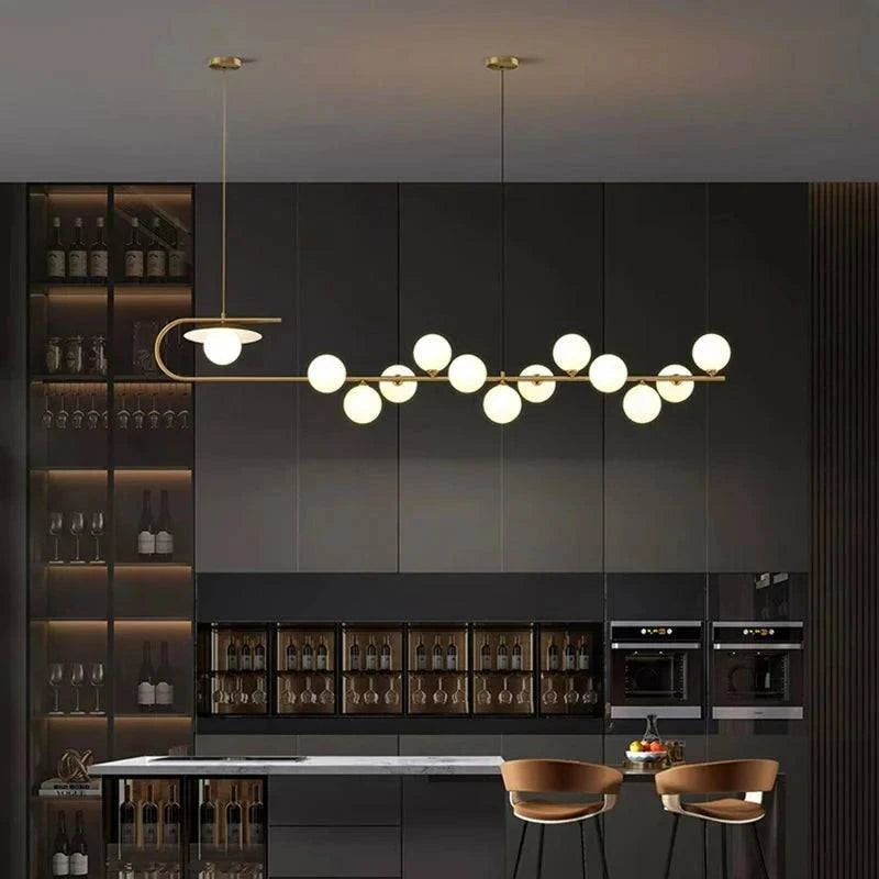 Luminaire Suspension verre transparent – Référence : Mélian8472-ILLUMEEN.COM