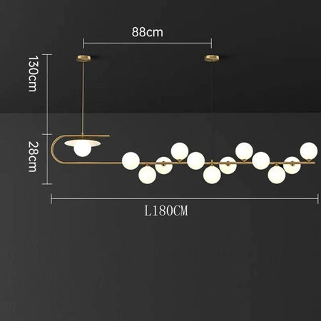 Luminaire Suspension verre transparent – Référence : Mélian8472-ILLUMEEN.COM
