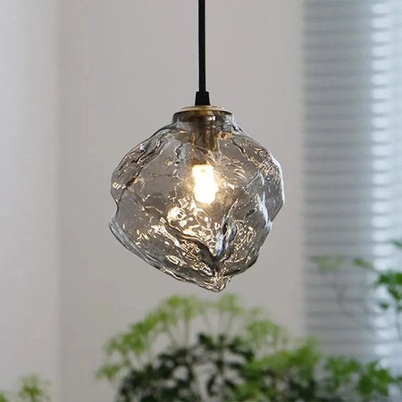Luminaire Suspension verre texturé contemporain – Référence : Odyssée5723-ILLUMEEN.COM