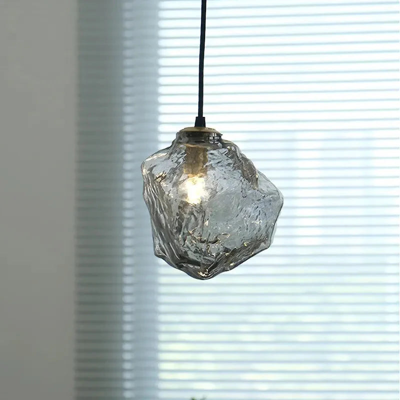 Luminaire Suspension verre texturé contemporain – Référence : Odyssée5723-ILLUMEEN.COM
