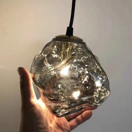 Luminaire Suspension verre texturé contemporain – Référence : Odyssée5723-ILLUMEEN.COM