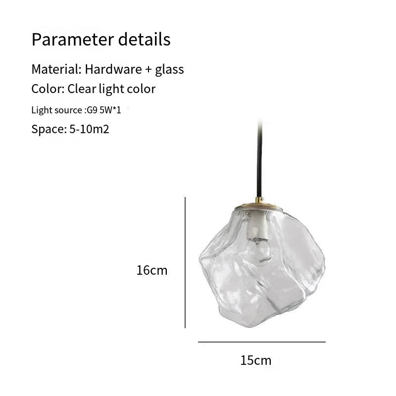 Luminaire Suspension verre texturé contemporain – Référence : Odyssée5723-ILLUMEEN.COM