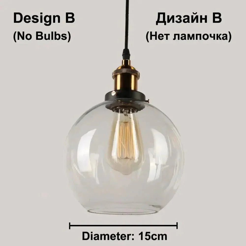 Luminaire Suspension verre transparent – Référence : Marvyn4523-ILLUMEEN.COM
