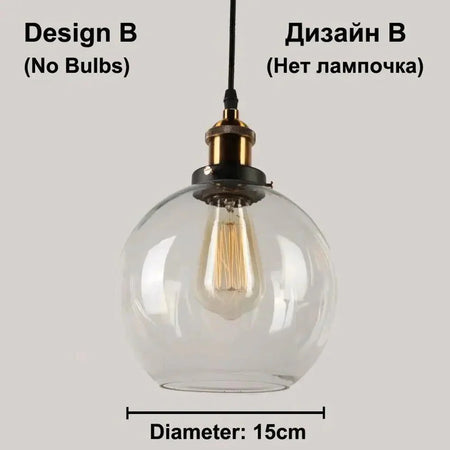 Luminaire Suspension verre transparent – Référence : Marvyn4523-ILLUMEEN.COM