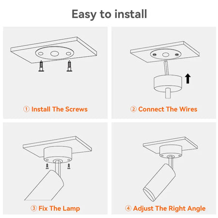 Luminaire Spot tête directionnelle chromée – Référence : Liora3472-ILLUMEEN.COM