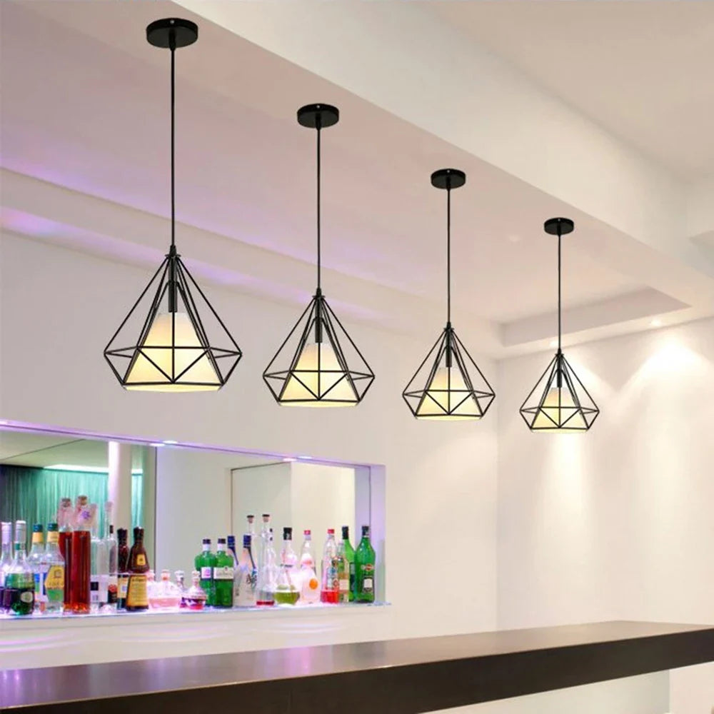 Luminaire Suspension design géométrique en laiton – Référence : Marvyn5723-ILLUMEEN.COM