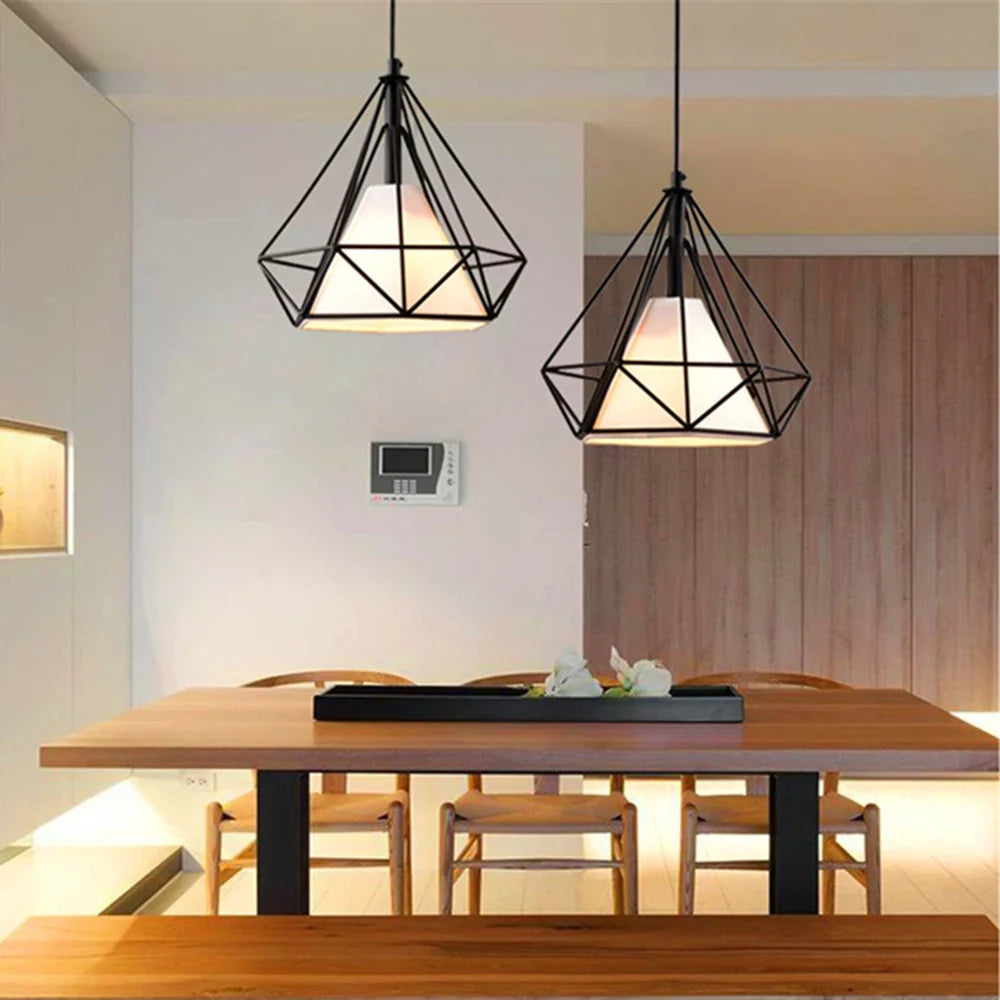Luminaire Suspension design géométrique en laiton – Référence : Marvyn5723-ILLUMEEN.COM