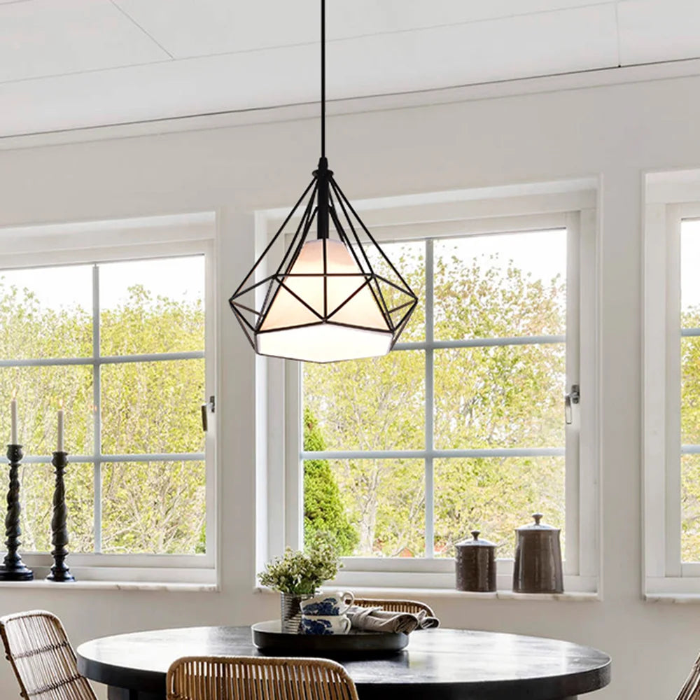 Luminaire Suspension design géométrique en laiton – Référence : Marvyn5723-ILLUMEEN.COM