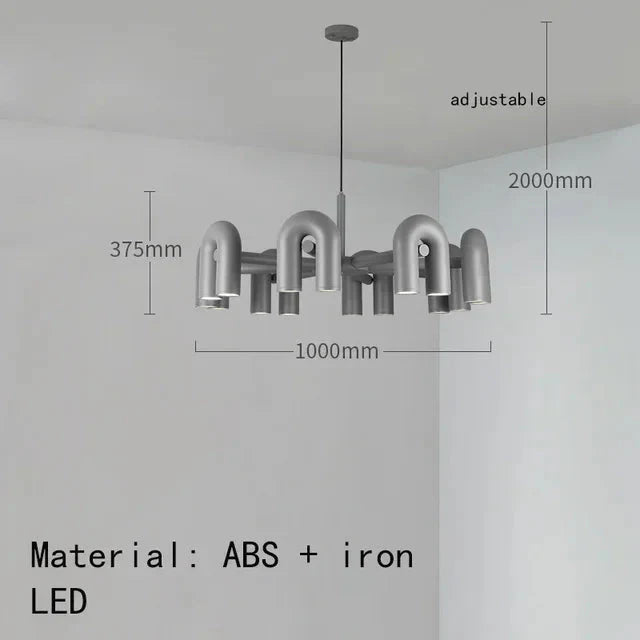 Luminaire Suspension forme organique en métal doré – Référence : Marisol8423-ILLUMEEN.COM