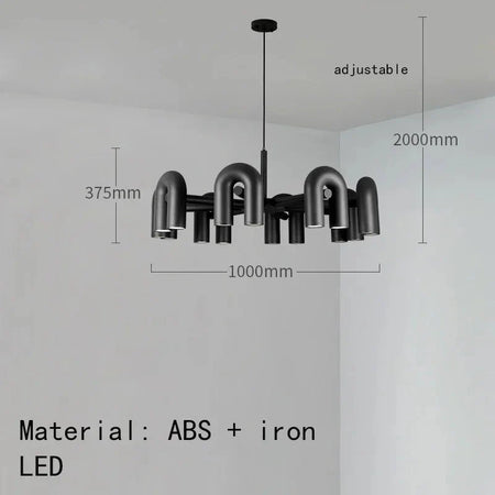 Luminaire Suspension forme organique en métal doré – Référence : Marisol8423-ILLUMEEN.COM