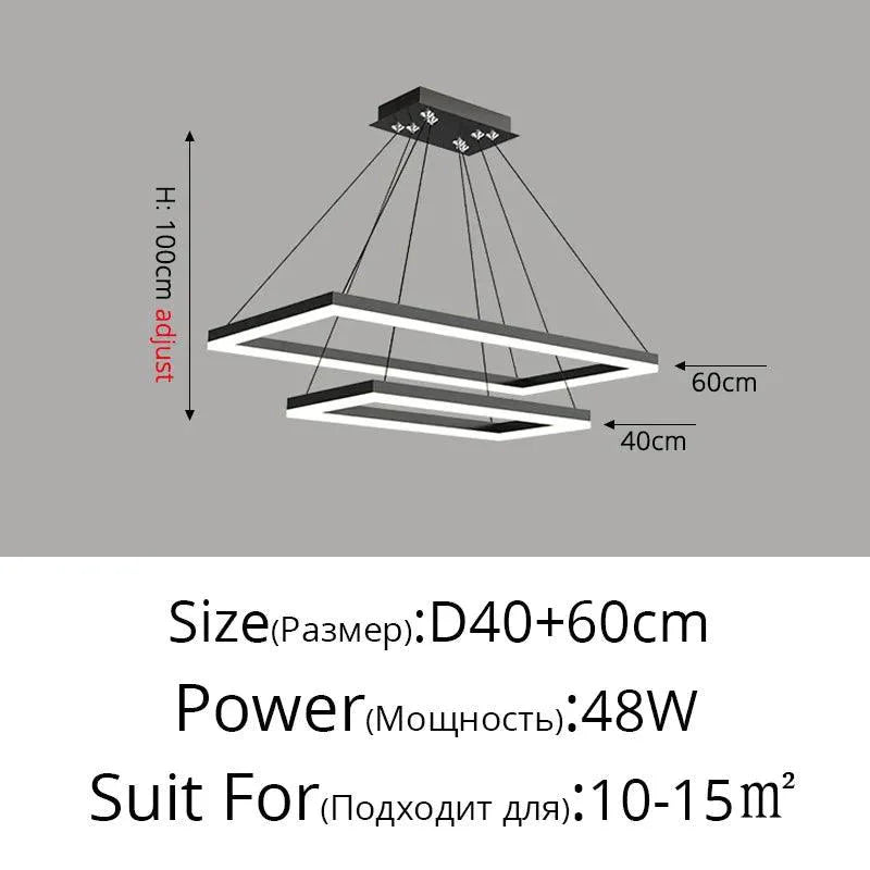 Luminaire Suspension design contemporain en métal – Référence : Loriane5623-ILLUMEEN.COM