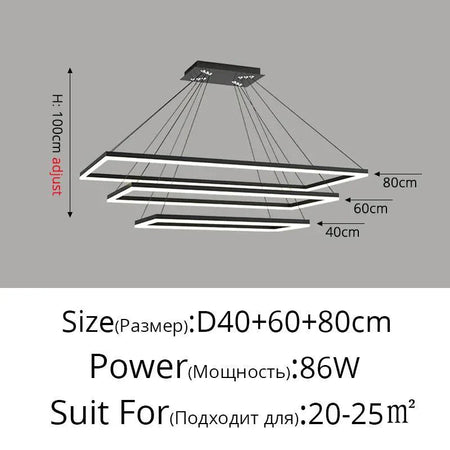 Luminaire Suspension design contemporain en métal – Référence : Loriane5623-ILLUMEEN.COM