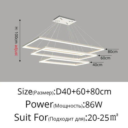 Luminaire Suspension design contemporain en métal – Référence : Loriane5623-ILLUMEEN.COM