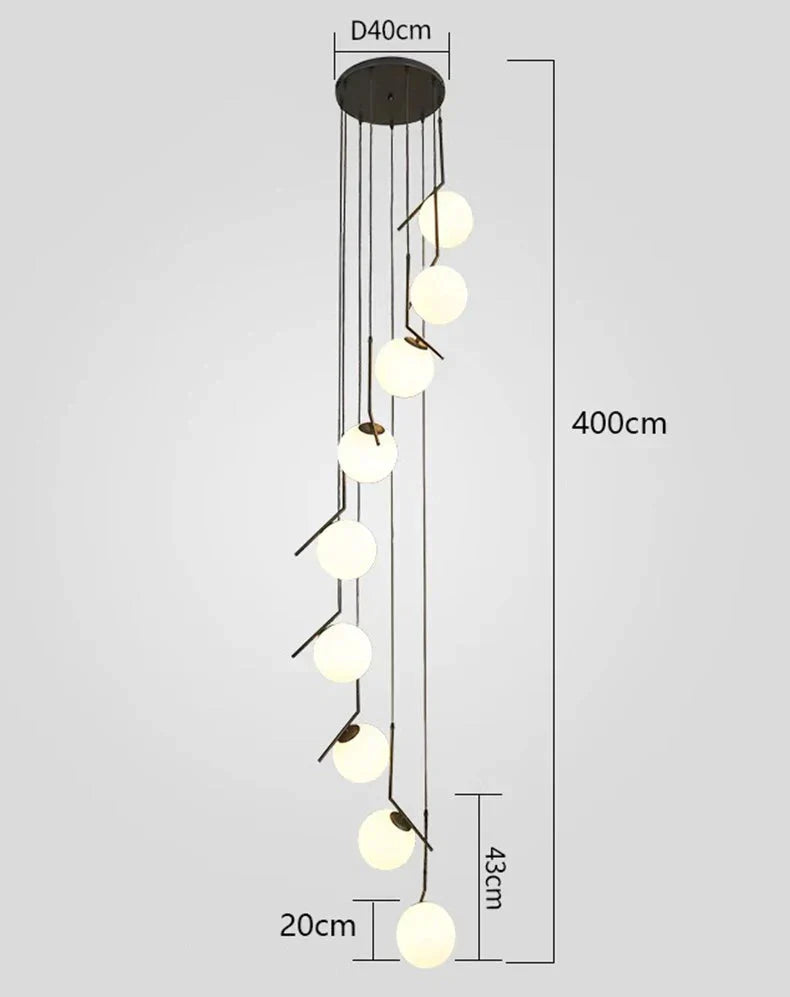 Luminaire Suspension design moderne en laiton – Référence : Calyx4730-ILLUMEEN.COM