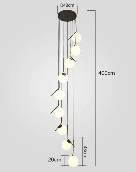 Luminaire Suspension design moderne en laiton – Référence : Calyx4730-ILLUMEEN.COM