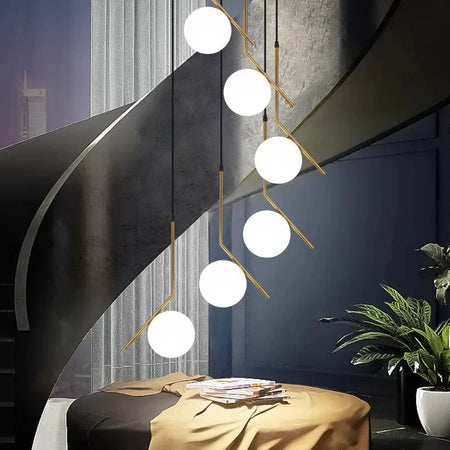 Luminaire Suspension design moderne en laiton – Référence : Calyx4730-ILLUMEEN.COM