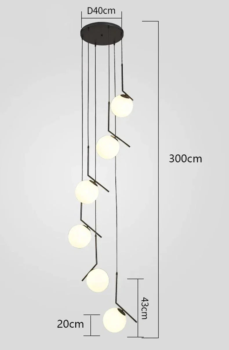Luminaire Suspension design moderne en laiton – Référence : Calyx4730-ILLUMEEN.COM