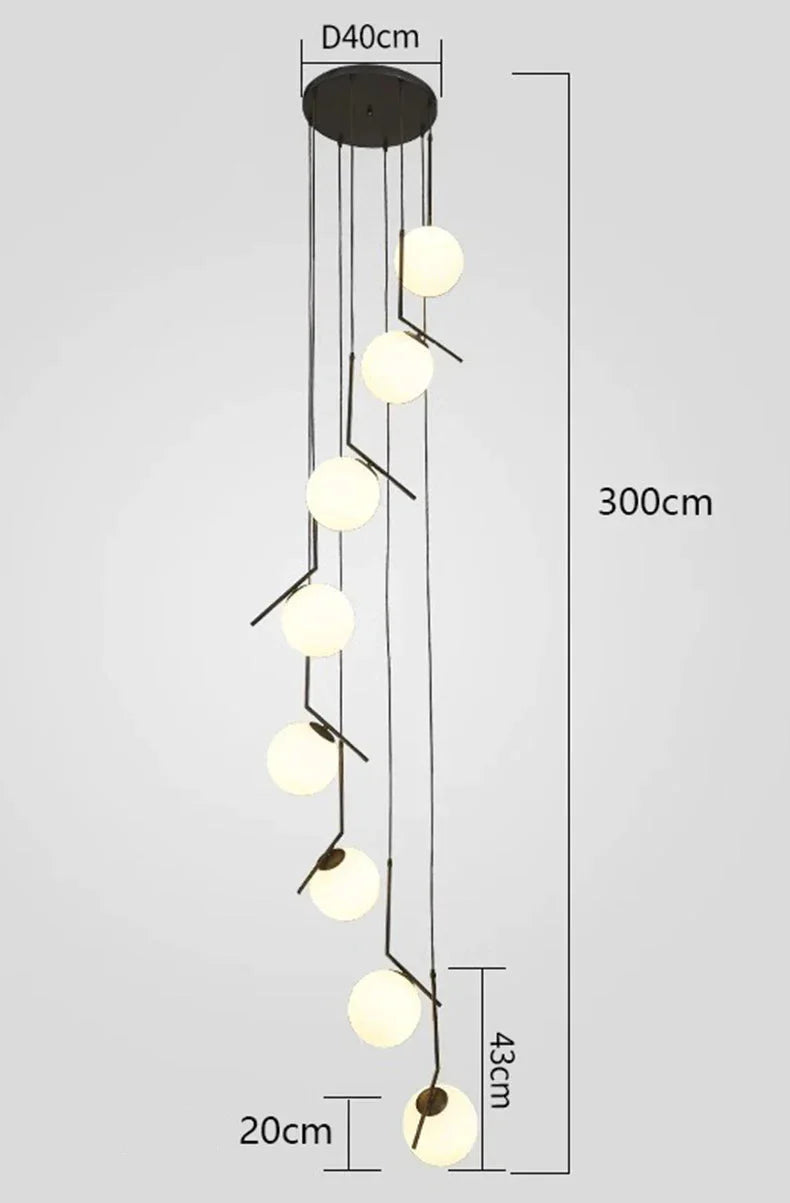Luminaire Suspension design moderne en laiton – Référence : Calyx4730-ILLUMEEN.COM