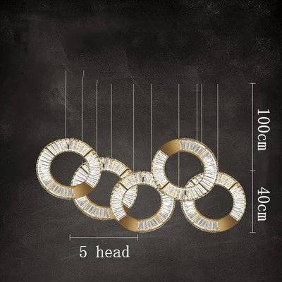 Luminaire Suspension forme organique dorée – Référence : Aelion5738-ILLUMEEN.COM