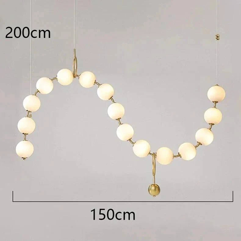 Luminaire Suspension design contemporain en acrylique – Référence : Maren5678-ILLUMEEN.COM