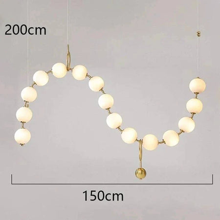 Luminaire Suspension design contemporain en acrylique – Référence : Maren5678-ILLUMEEN.COM