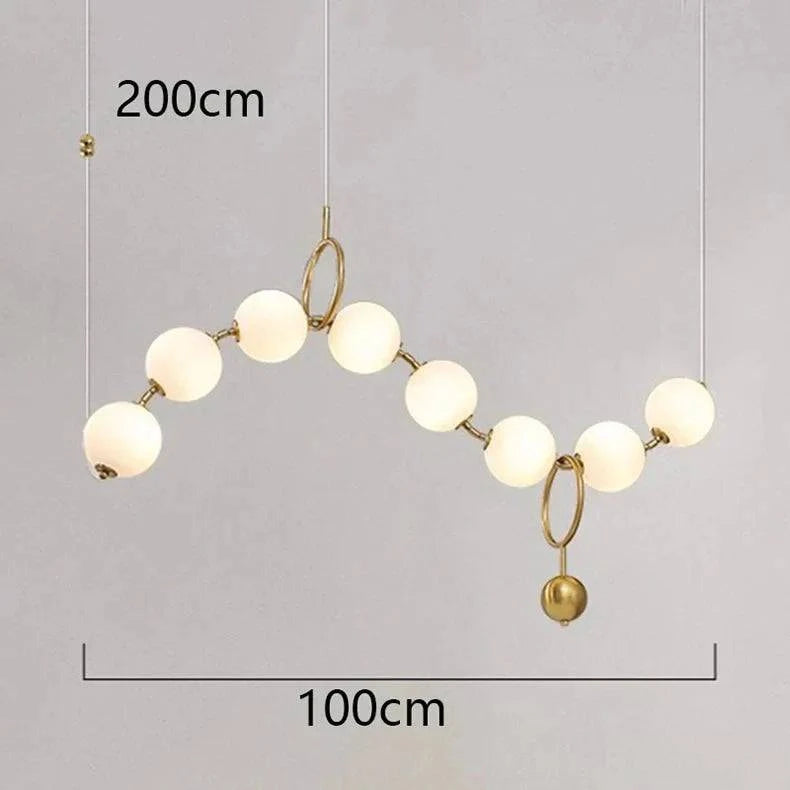 Luminaire Suspension design contemporain en acrylique – Référence : Maren5678-ILLUMEEN.COM