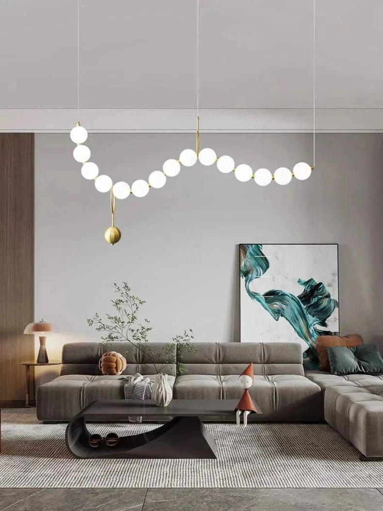 Luminaire Suspension design contemporain en acrylique – Référence : Maren5678-ILLUMEEN.COM