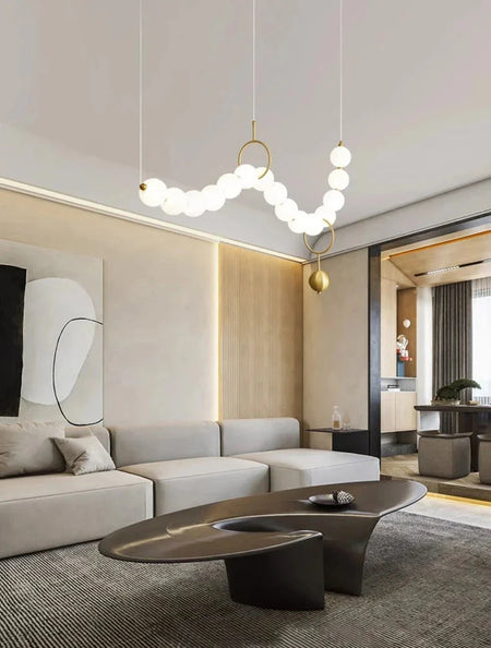 Luminaire Suspension design contemporain en acrylique – Référence : Maren5678-ILLUMEEN.COM