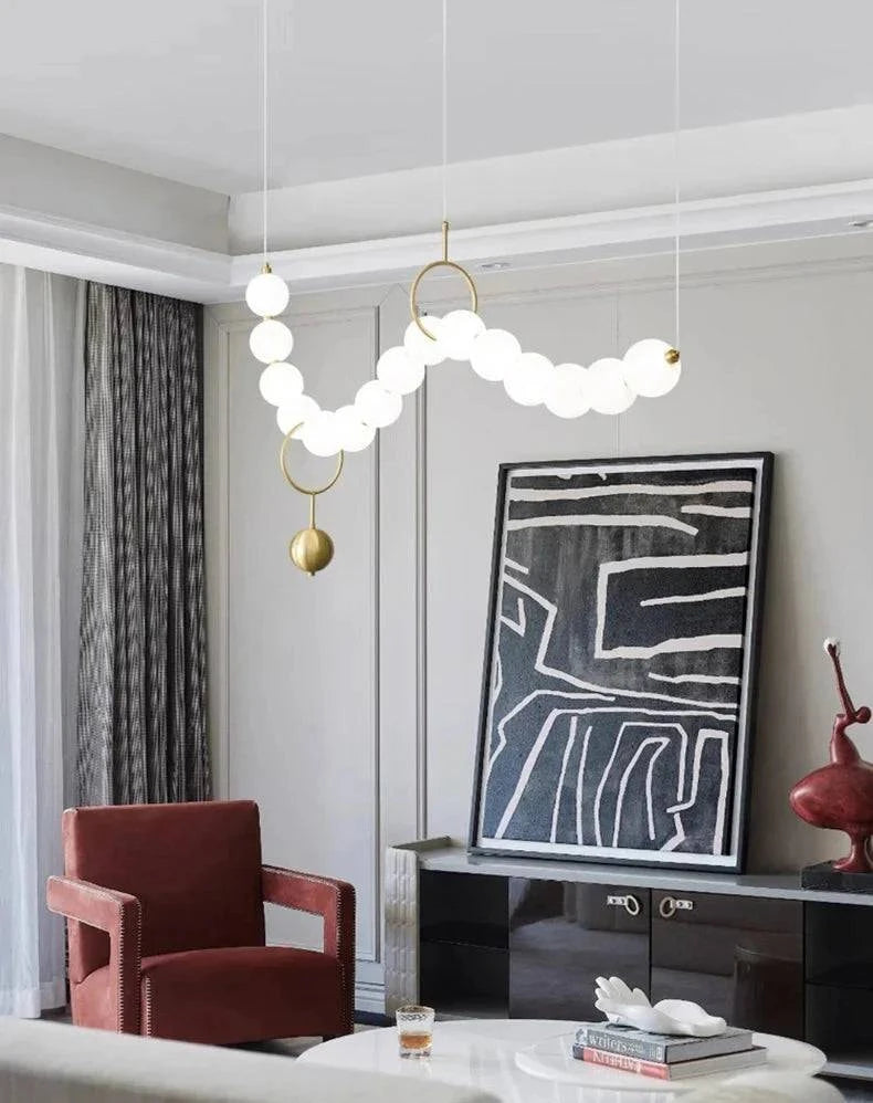 Luminaire Suspension design contemporain en acrylique – Référence : Maren5678-ILLUMEEN.COM