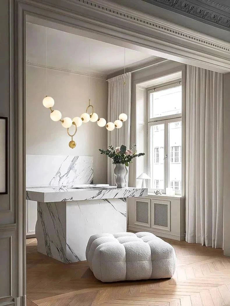 Luminaire Suspension design contemporain en acrylique – Référence : Maren5678-ILLUMEEN.COM