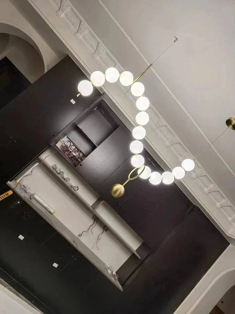 Luminaire Suspension design contemporain en acrylique – Référence : Maren5678-ILLUMEEN.COM